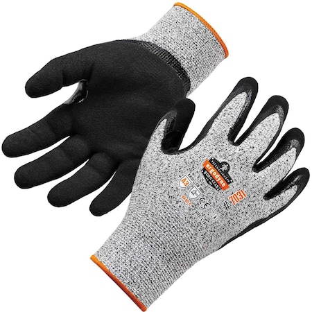 Ergodyne Nitrile-Coated Cut-Resistant Gloves - A3 Level, Cut Level A3 , Nitrile , S 1 PR 7031